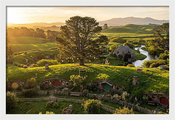 Hobbiton At Golden Hour