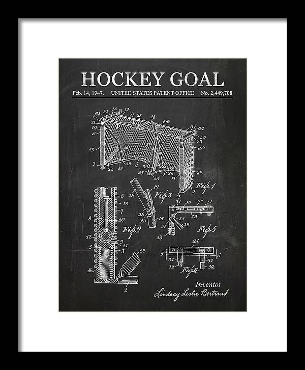Hockey Goal Chalkboard Patent Us2449708a