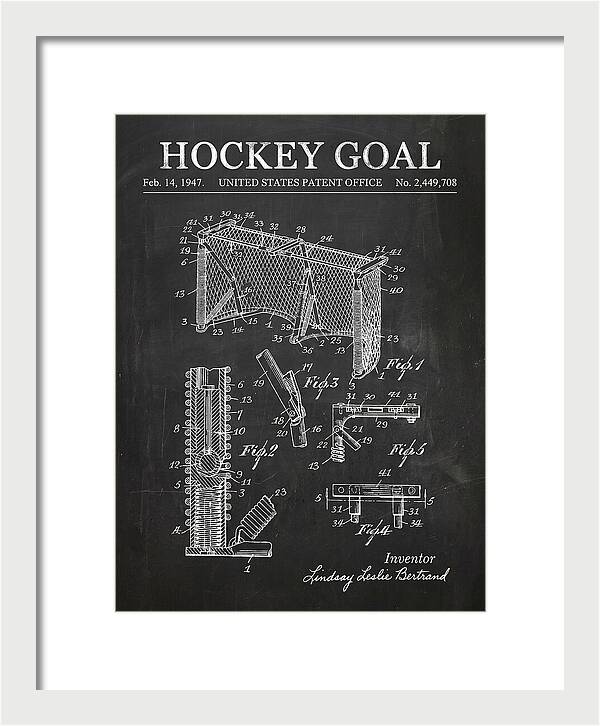 Hockey Goal Chalkboard Patent Us2449708a