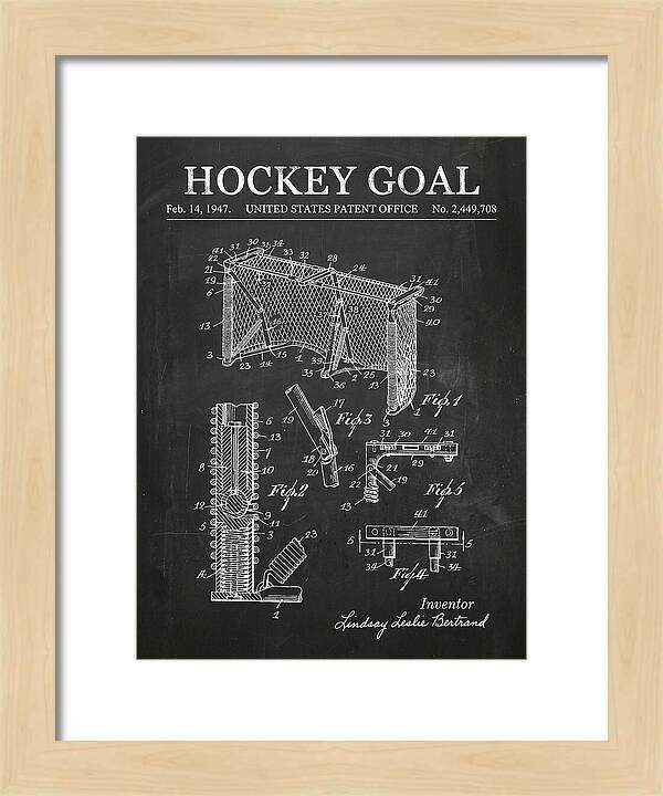 Hockey Goal Chalkboard Patent Us2449708a
