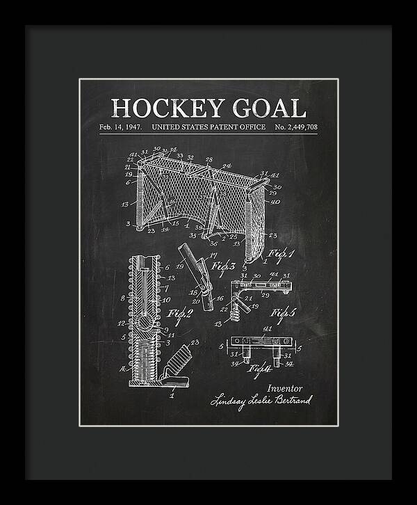 Hockey Goal Chalkboard Patent Us2449708a