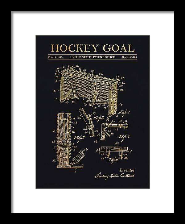 Hockey Goal Gold Patent Us2449708a