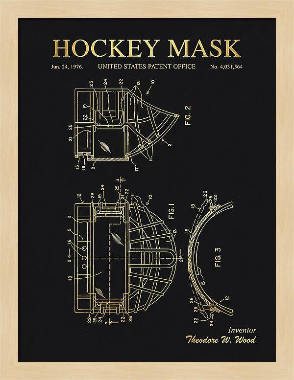 Hockey Mask Gold Patent Us4031564a