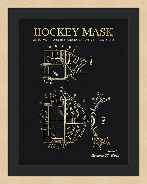 Hockey Mask Gold Patent Us4031564a