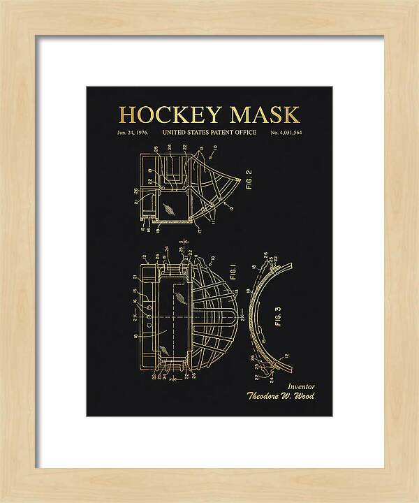 Hockey Mask Gold Patent Us4031564a