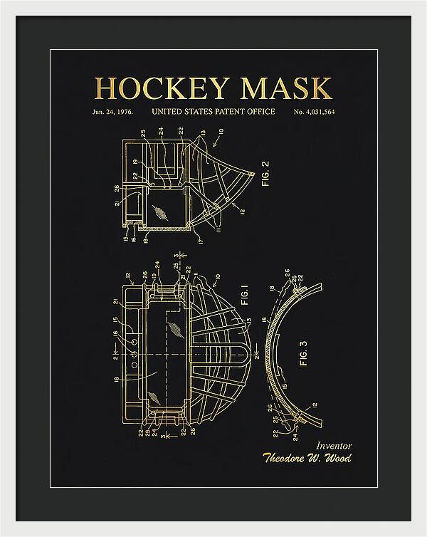 Hockey Mask Gold Patent Us4031564a