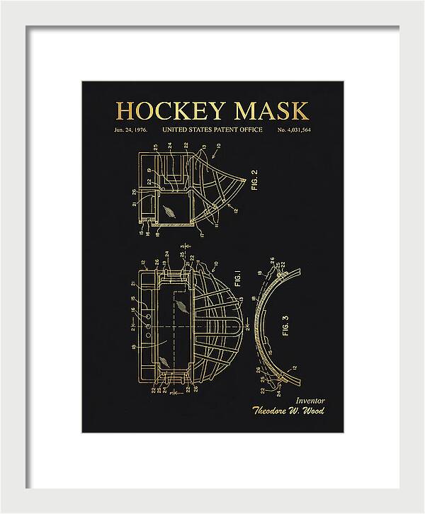 Hockey Mask Gold Patent Us4031564a