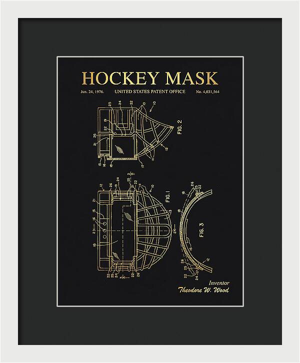 Hockey Mask Gold Patent Us4031564a