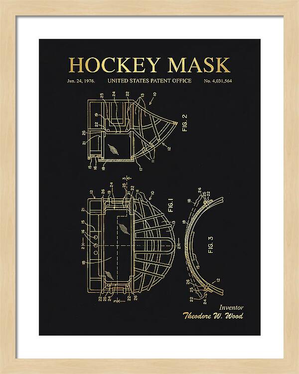 Hockey Mask Gold Patent Us4031564a