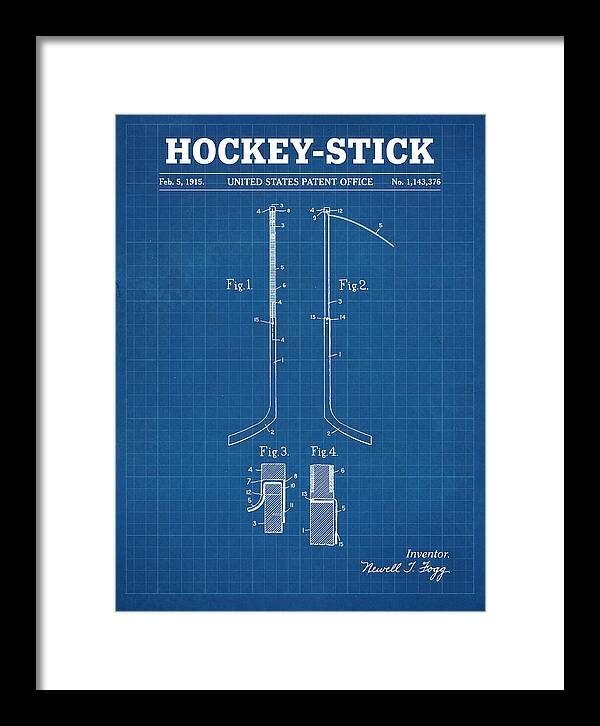 Hockey Stick Blueprint Patent Us1143376a