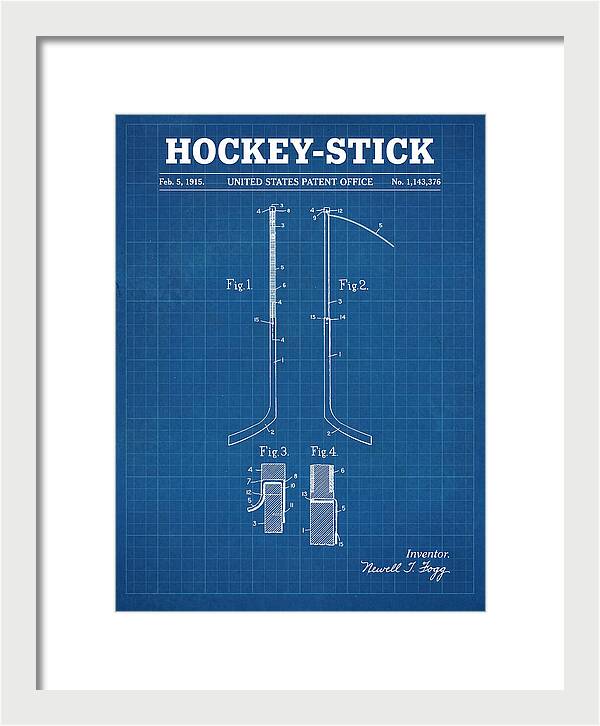 Hockey Stick Blueprint Patent Us1143376a