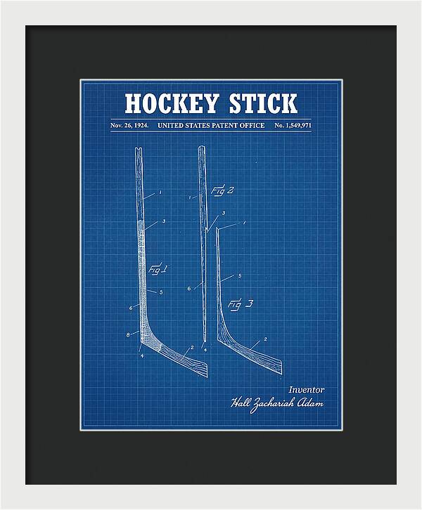 Hockey Stick Blueprint Patent Us1549971a