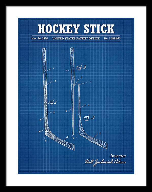 Hockey Stick Blueprint Patent Us1549971a
