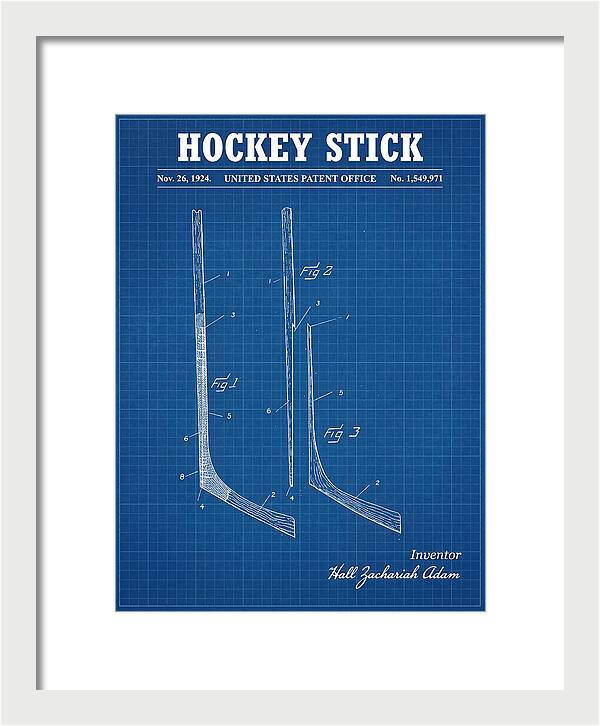 Hockey Stick Blueprint Patent Us1549971a