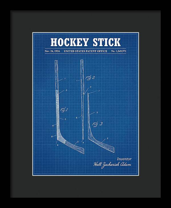 Hockey Stick Blueprint Patent Us1549971a