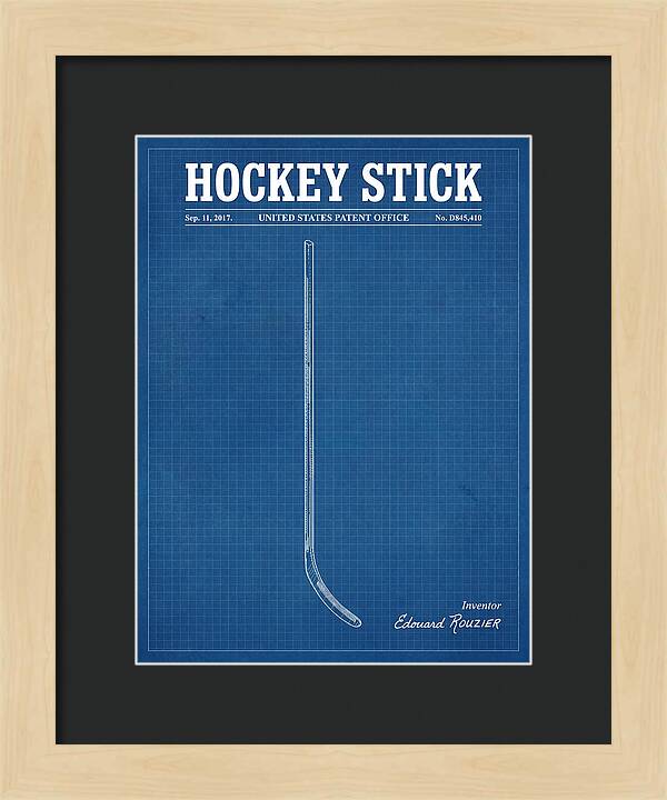 Hockey Stick Blueprint Patent Usd845410s1