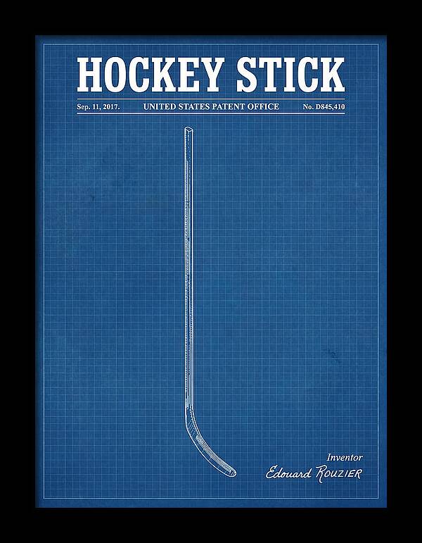 Hockey Stick Blueprint Patent Usd845410s1