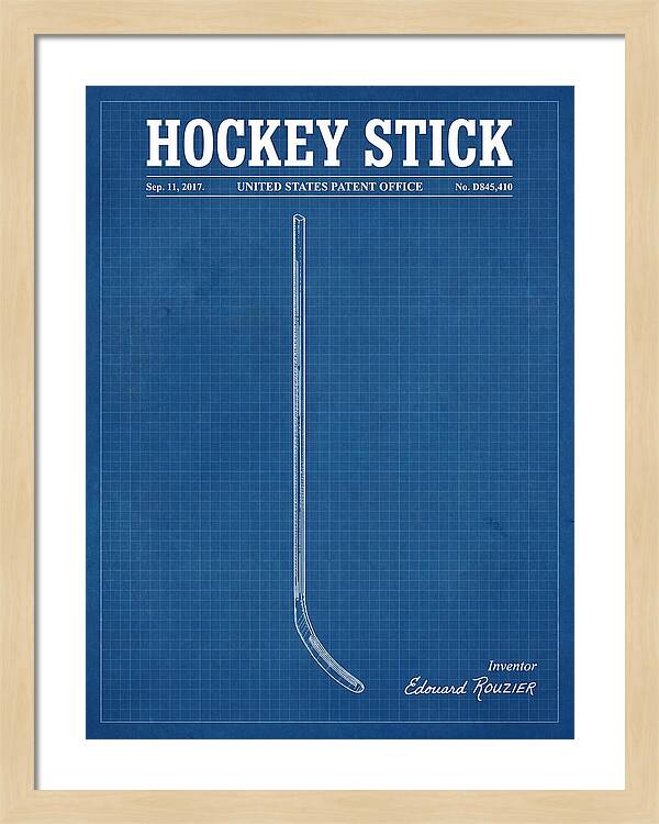 Hockey Stick Blueprint Patent Usd845410s1