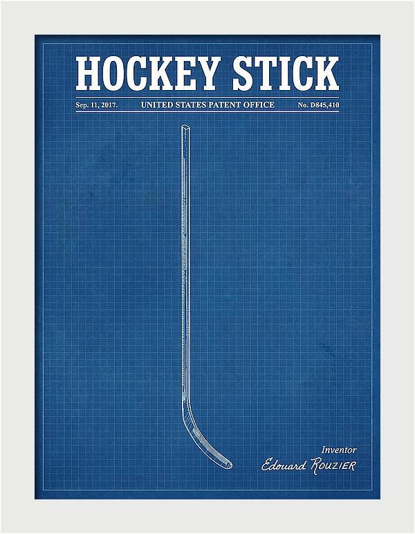 Hockey Stick Blueprint Patent Usd845410s1