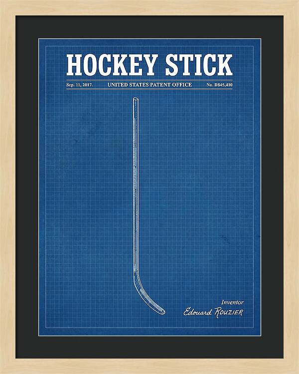 Hockey Stick Blueprint Patent Usd845410s1