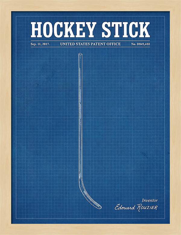 Hockey Stick Blueprint Patent Usd845410s1