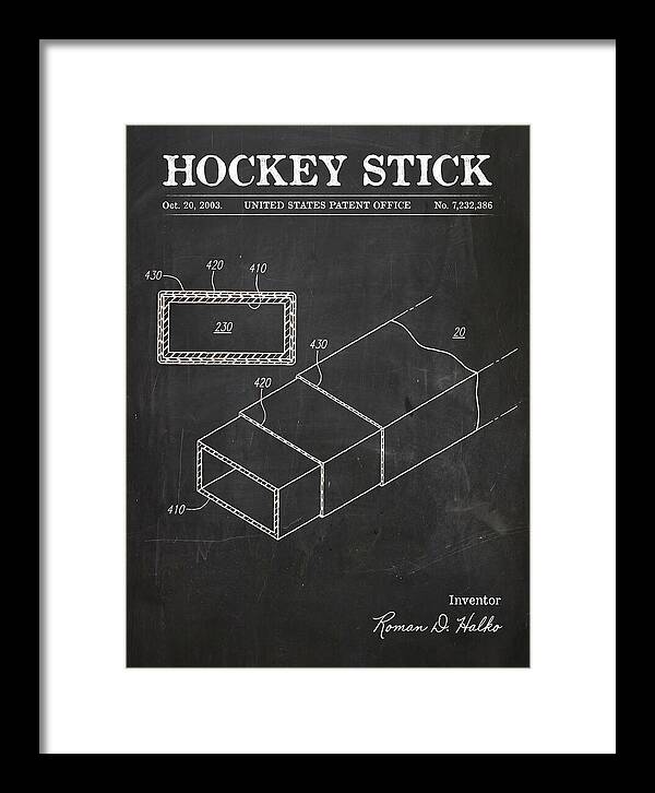 Hockey Stick Chalkboard Patent Us7232386b2