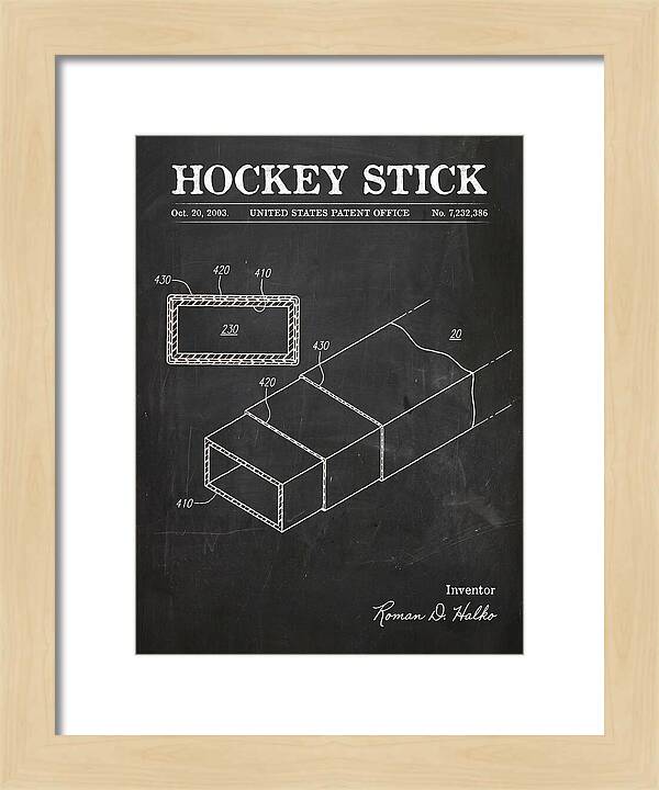 Hockey Stick Chalkboard Patent Us7232386b2