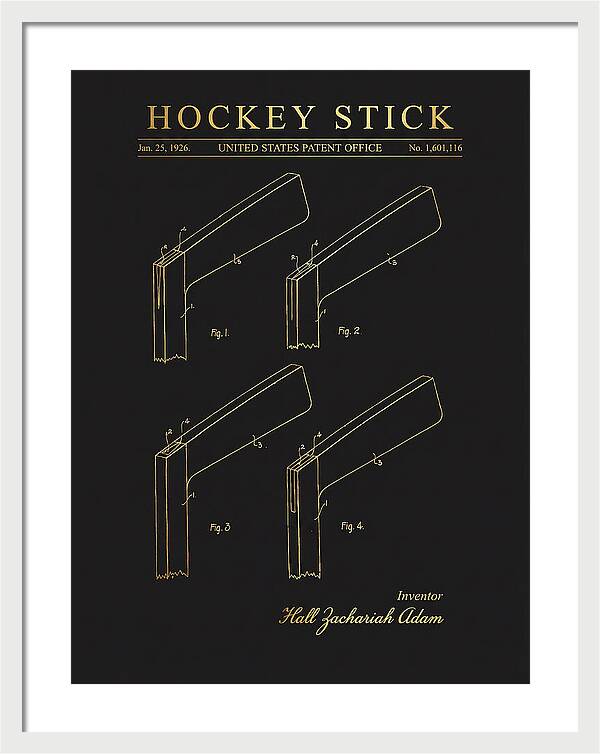 Hockey Stick Gold Patent Us1601116a