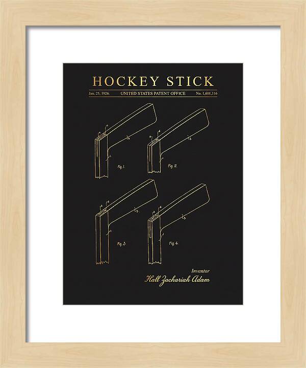 Hockey Stick Gold Patent Us1601116a