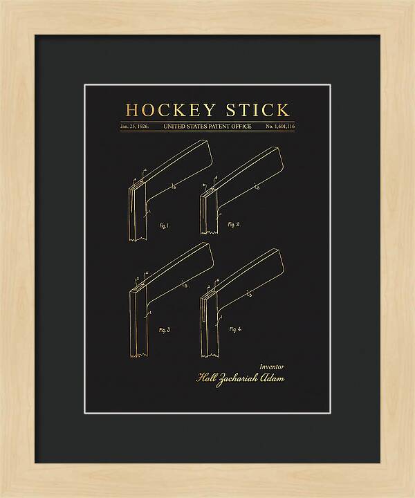 Hockey Stick Gold Patent Us1601116a