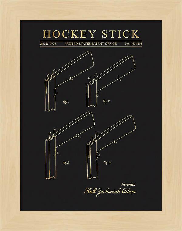 Hockey Stick Gold Patent Us1601116a
