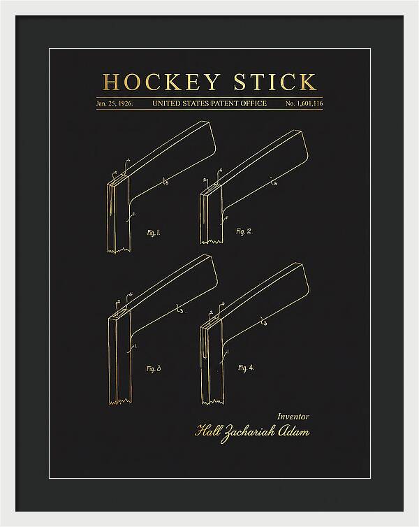 Hockey Stick Gold Patent Us1601116a
