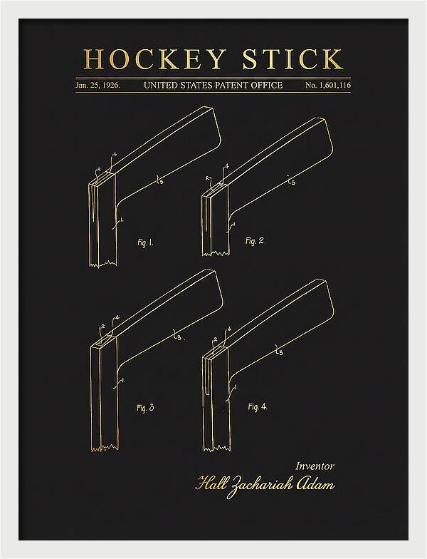 Hockey Stick Gold Patent Us1601116a
