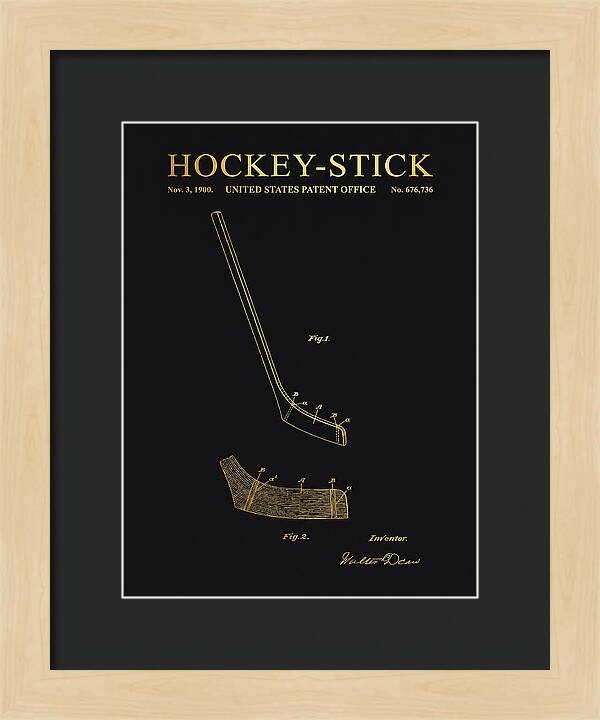 Hockey Stick Gold Patent Us676736a