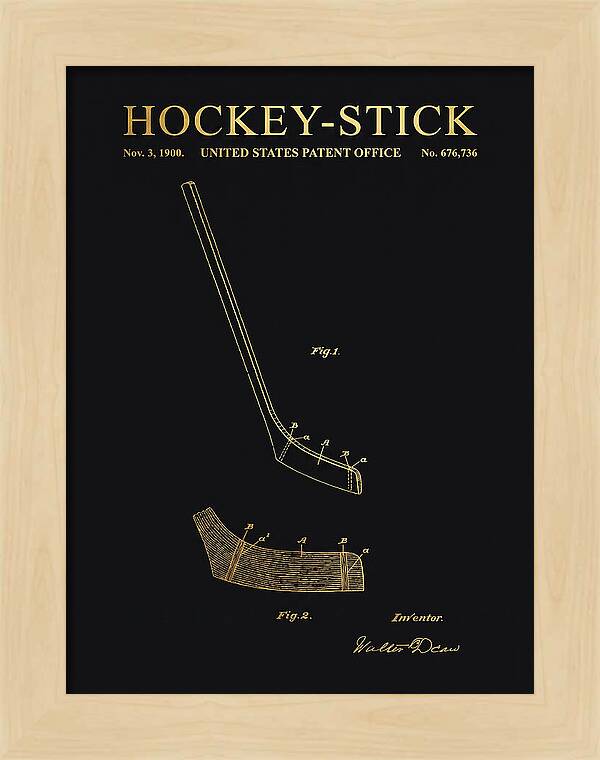 Hockey Stick Gold Patent Us676736a