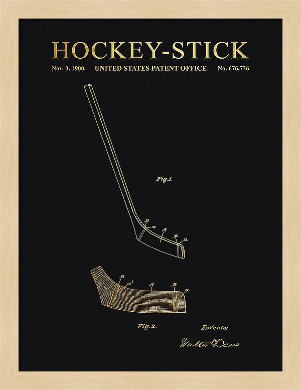 Hockey Stick Gold Patent Us676736a
