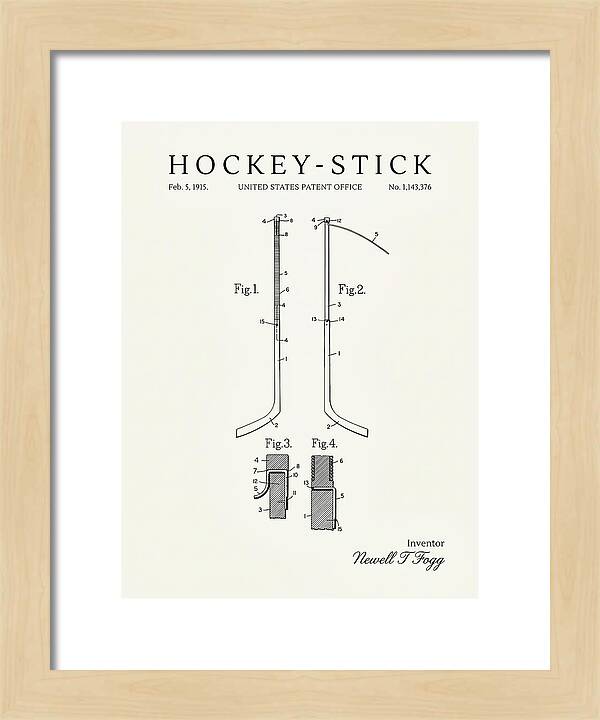 Hockey Stick Minimalist Patent Us1143376a