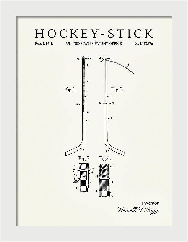 Hockey Stick Minimalist Patent Us1143376a