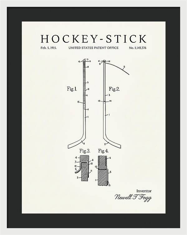Hockey Stick Minimalist Patent Us1143376a