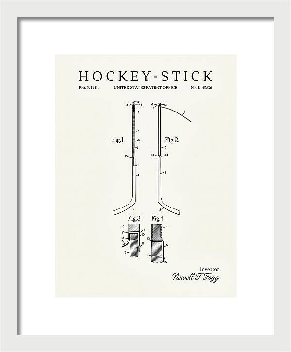 Hockey Stick Minimalist Patent Us1143376a