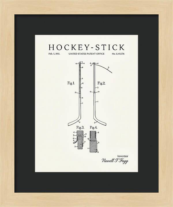 Hockey Stick Minimalist Patent Us1143376a