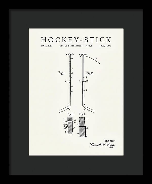 Hockey Stick Minimalist Patent Us1143376a