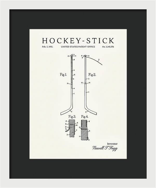 Hockey Stick Minimalist Patent Us1143376a