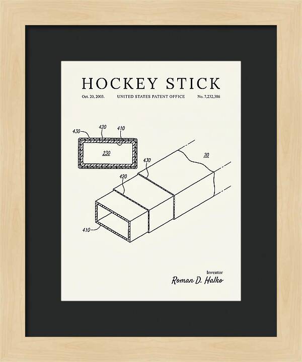 Hockey Stick Minimalist Patent Us7232386b2