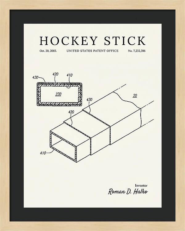 Hockey Stick Minimalist Patent Us7232386b2