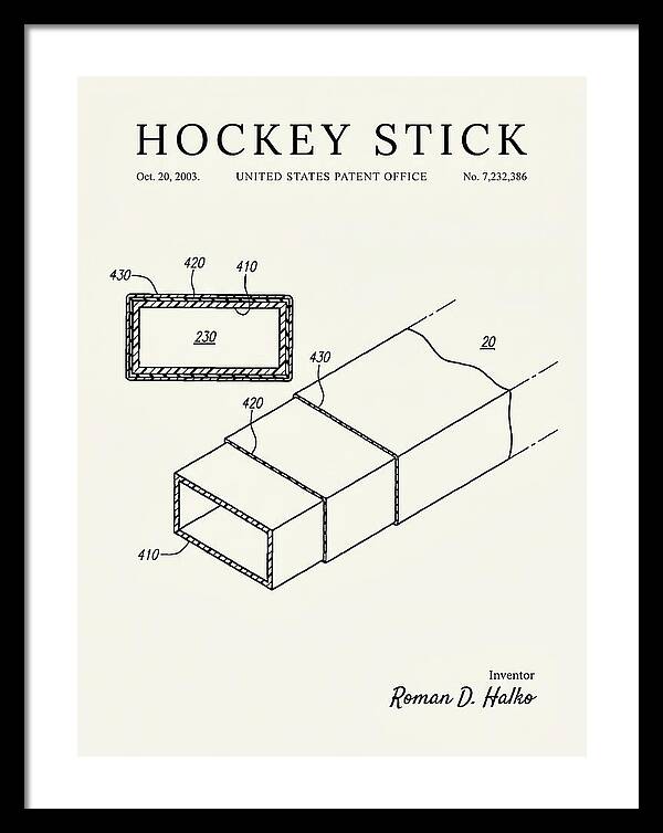 Hockey Stick Minimalist Patent Us7232386b2