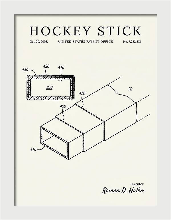 Hockey Stick Minimalist Patent Us7232386b2