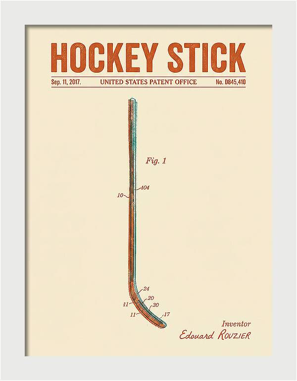Hockey Stick Retro Patent Usd845410s1