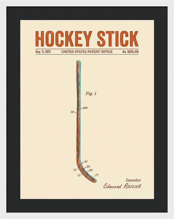 Hockey Stick Retro Patent Usd845410s1