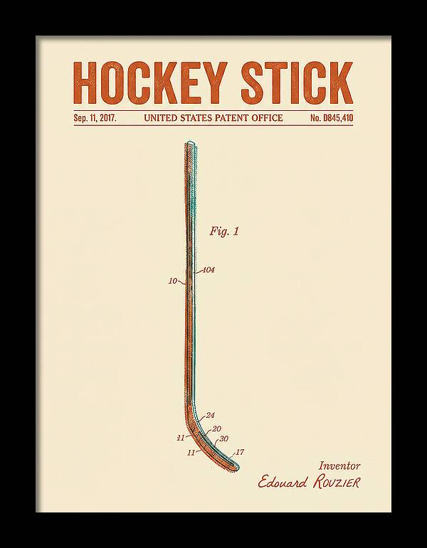 Hockey Stick Retro Patent Usd845410s1